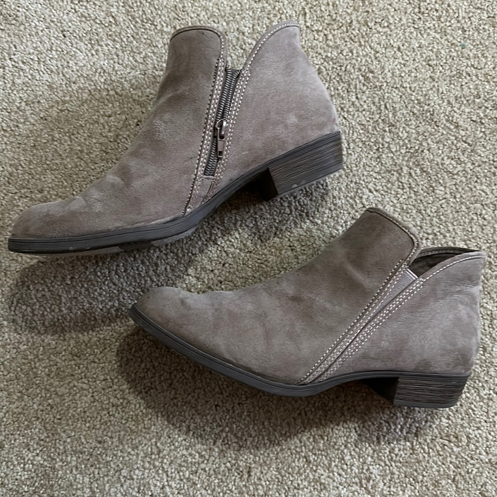 Grey boots size 10